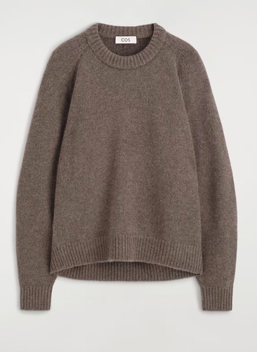 Cos abgerundeter pullover aus - cos,