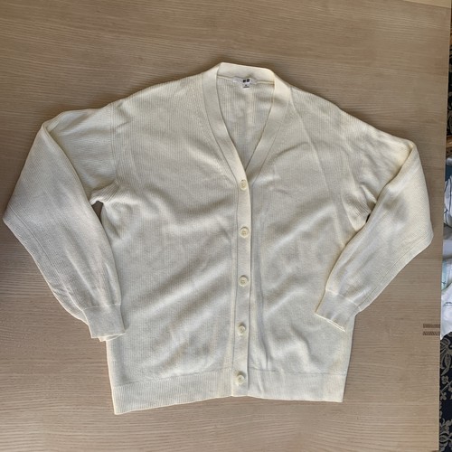 Uniqlo cardigan creme butter - cardigan,