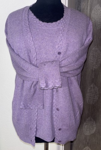 100 kaschmir cashmere twinset - kaschmir,