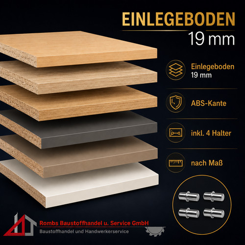 Einlegeboden 19mm dekor - 19mm,